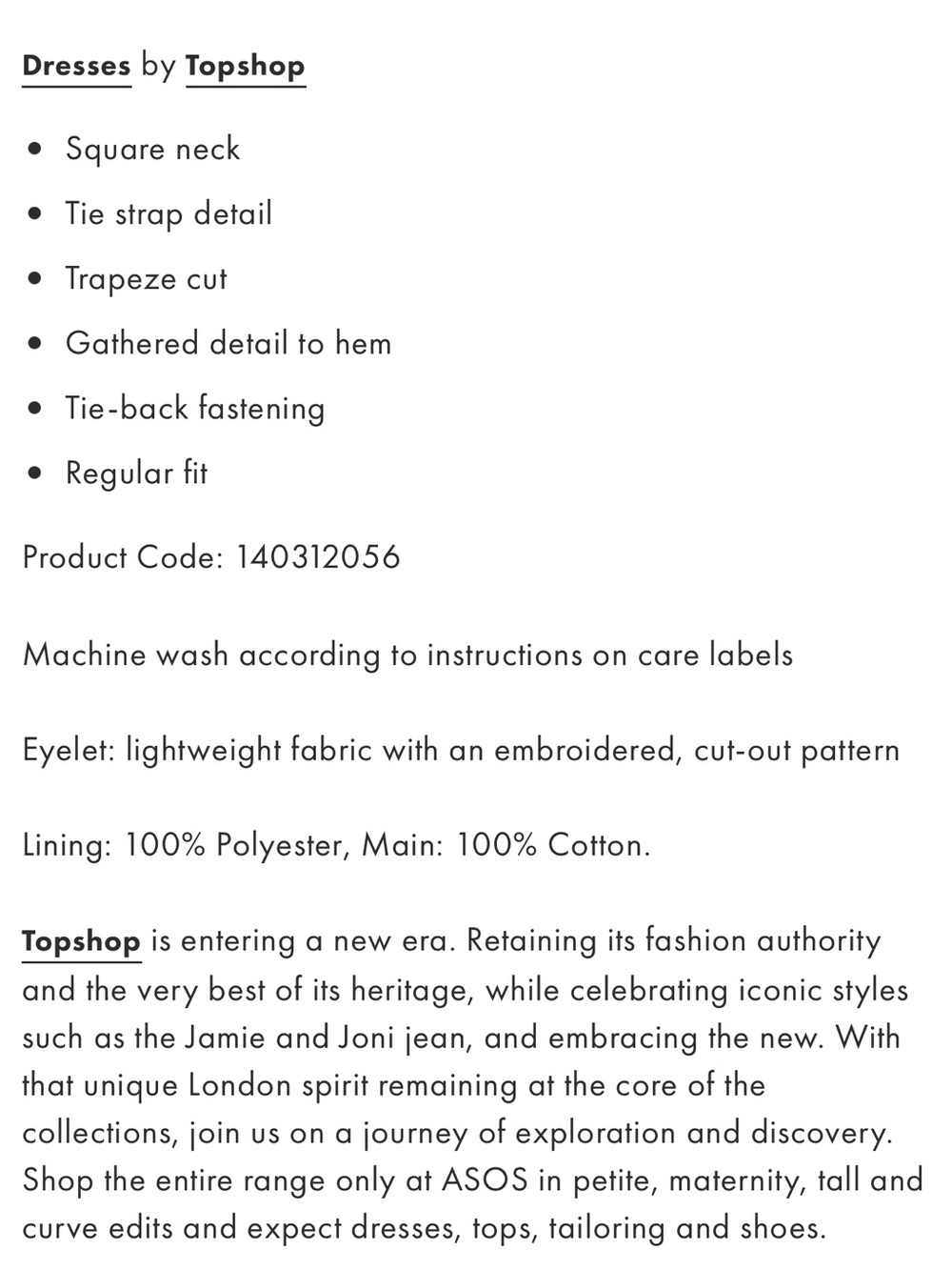 Topshop eyelet trapeze midi dress in white - Picture 4 of 7